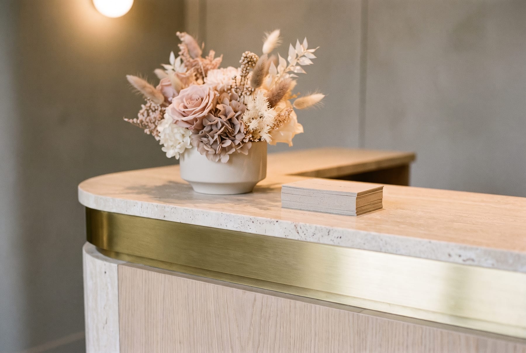 Reception at ALEENA Aesthetics & Hair