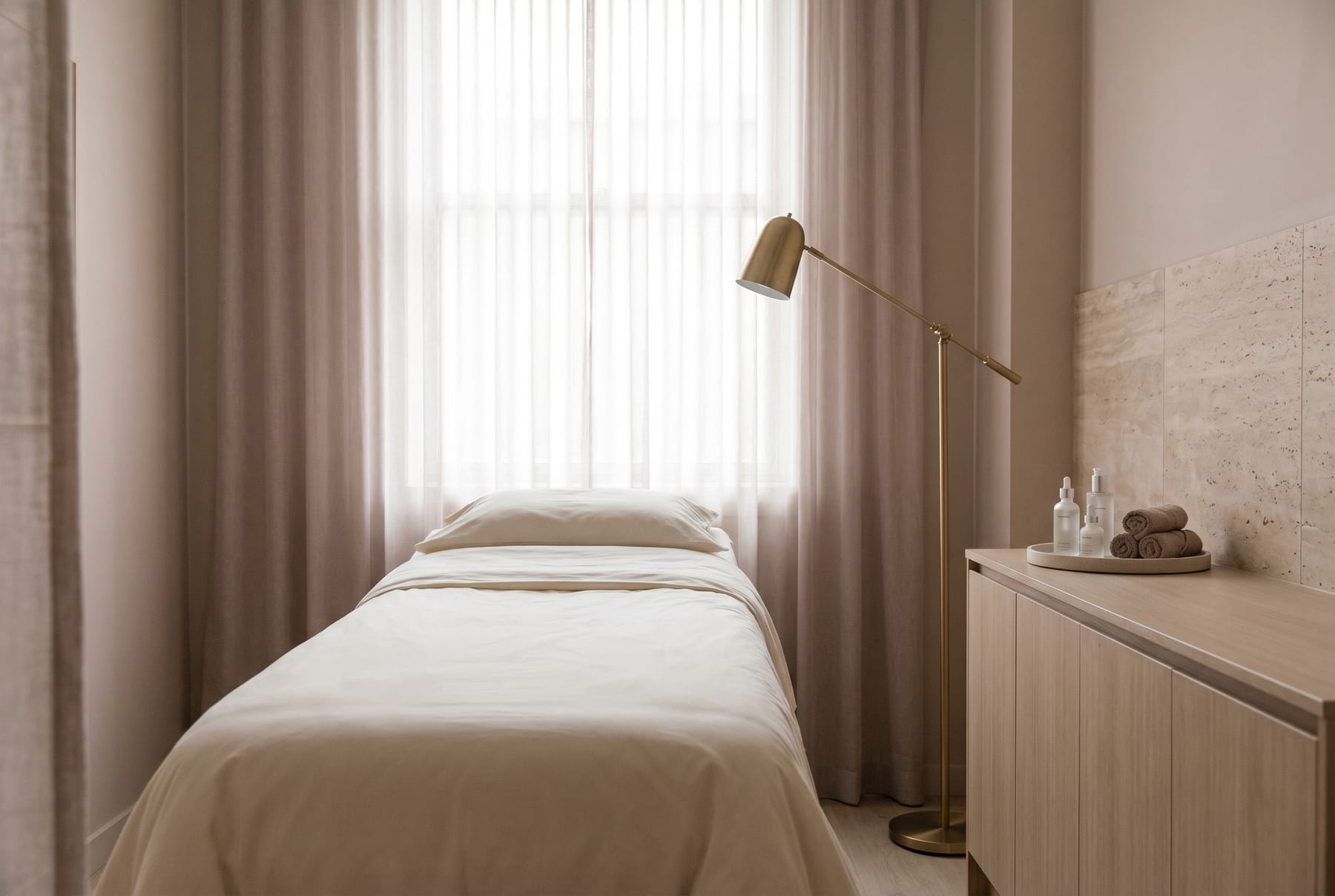Treatment room at ALEENA Aesthetics & Hair
